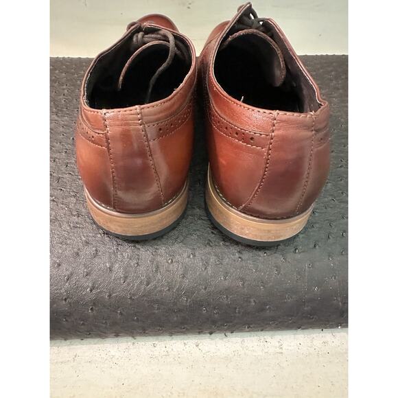 Stacy Adams Mens Dunbar Cognac Brown Leather Oxfords Shoes 9M #25066-221 main image 6